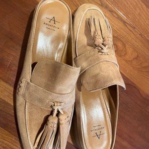 New Aquatalia Suede Mules, size 9.5, MSRP $395.00